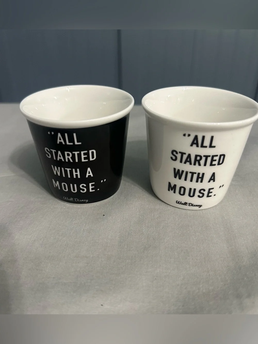 ⁠Disneyland Paris Mickey Minnie Mouse Espresso Cup Set All Started With A Mouse⁠